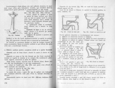 Manualul instalatorului tehnico-sanitar (Ed. Tehnica, 1953) pg. 176-177 tasnitori, bude.jpg